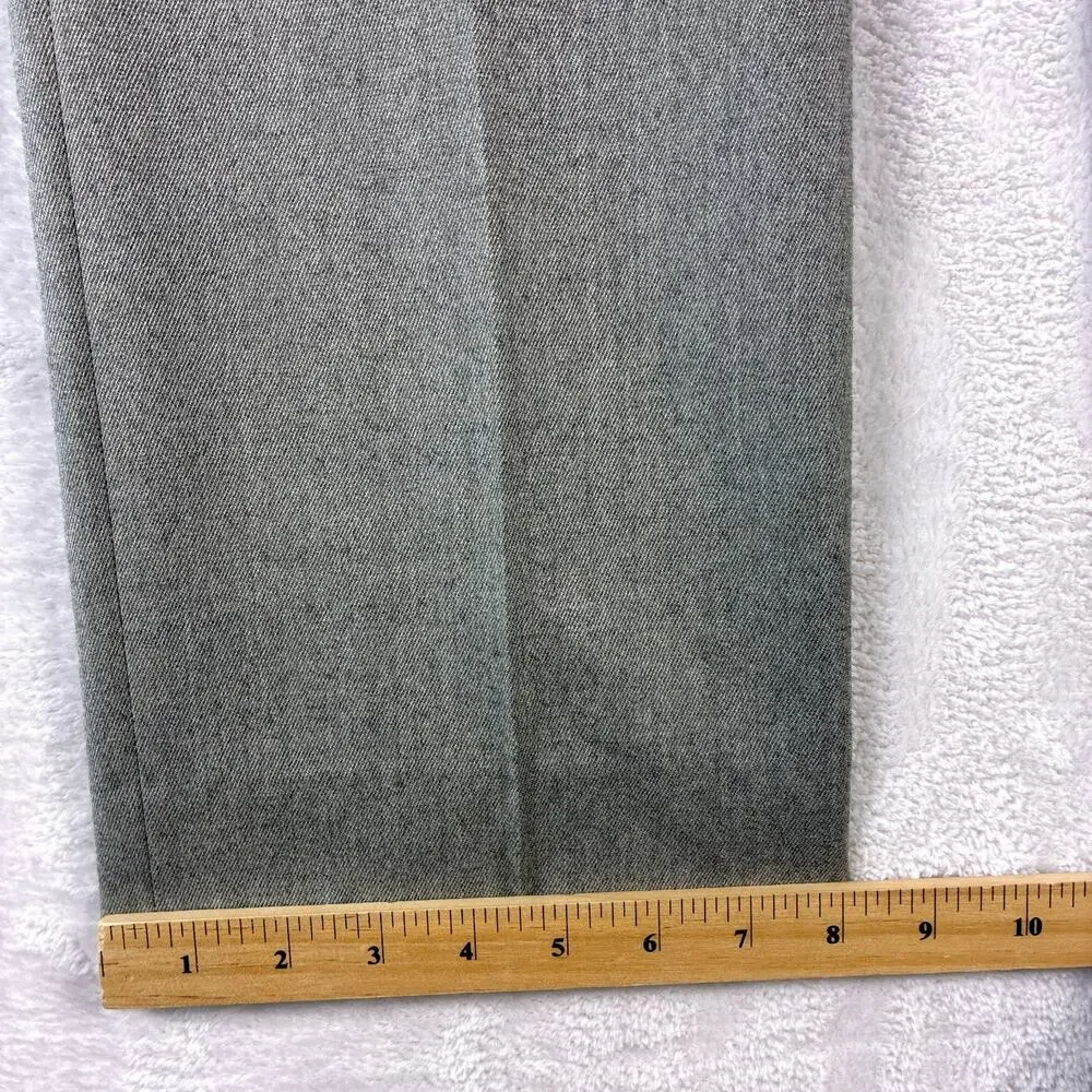 Ermenegildo Zegna Pants Mens 35 Gray Wool Trousers Luxury Preppy Old Money